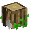 Head — Axe on a Stump (oak log)