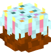 Head — Birthday Cake (pink)