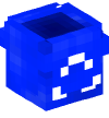 Head — Recycling Bin (blue, empty)