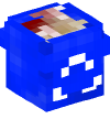 Head — Recycling Bin (blue, full)