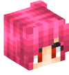 Голова — Малышка с розовыми волосами