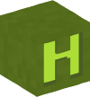 头 — 绿色H — 10262