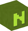 Голова — Зеленый блок — N