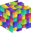 Голова — Разноцветный куб