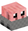 Head — Pig Doll in a Minecart