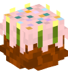 Head — Birthday Cake (green) — 13917