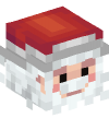 Голова — Санта в колпаке