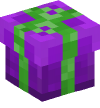 Голова — Фиолетовый подарок с зелёной лентой