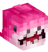 Head — Pink Shark Plushie