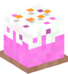 头 — 五彩纸屑蛋糕(粉红色)