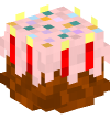Head — Birthday Cake (red) — 13909