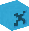 Голова — Светло-голубой блок — X