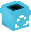 Head — Recycling Bin (light blue, empty)