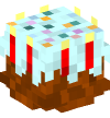 Head — Birthday Cake (red)