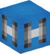Head — Blue Metro Sign (four-sided)