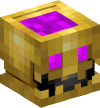Head — Golden Chalice with Liquid (purple)