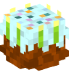 Head — Birthday Cake (lime)