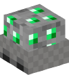 Head — Minecart with Emerald Ore