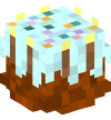 头 — 生日蛋糕(棕色)