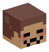 Head — Emoticon Herobrine (Closed Eyes Cute)