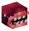Head — Shark (rose)