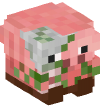 Head — Zombie Pigman Plushie — 23204
