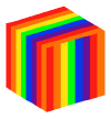 Голова — Радужный куб (ровный)