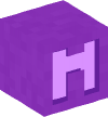 头 — 紫色M