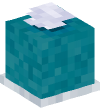 Голова — Коробка для салфеток (голубой)