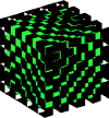 Голова — Необычный куб (зелёный с прорезями)