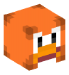 Голова — Клубный Пингвин (Оранжевый)