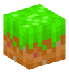 Head — Grass Block (Mushroom Fields)