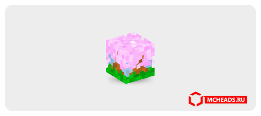 Cherry Blossom Tree — Minecraft head