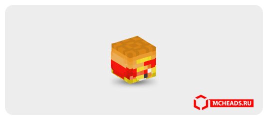 Cheetos Crunchy Flamin Hot — Minecraft head