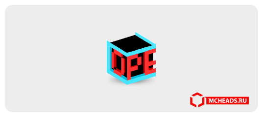 Neon OPEN Sign — Minecraft head