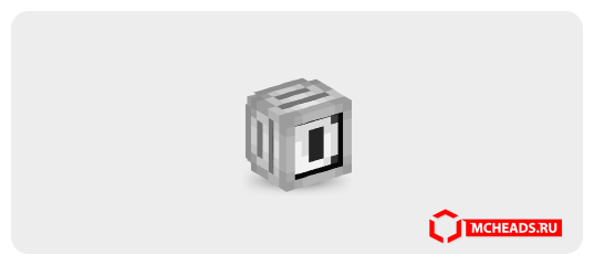 Monitor D — Minecraft head