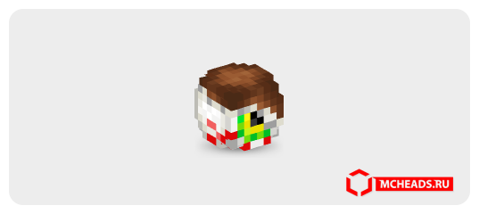 Chocolate Eyeball (unwrapped, green) — Minecraft head