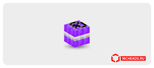 TNT (purple) — Minecraft head