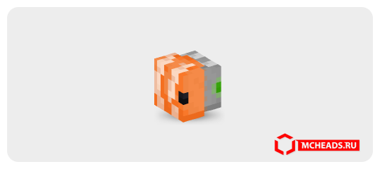 Minecraft Fish Helmet Cyborg Tropical Fish — Minecraft head