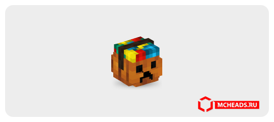 Trick or Treat Basket (Orange, Creeper Face) — Minecraft head