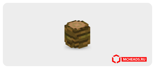 Log Rack Minecraft Jungle Log (rounded) — 1930 — Minecraft head