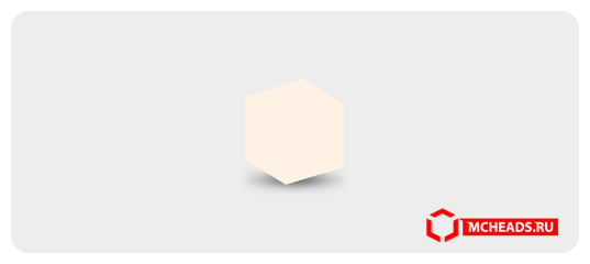 Light Peach (#fff2e4) — Minecraft head