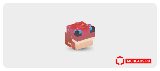 Frog (red) — 95784 — Minecraft head