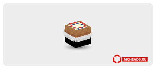Cheesecake (mixed berry) — Minecraft head