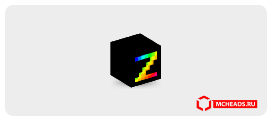 Colorzas Rainbow Z — Minecraft head