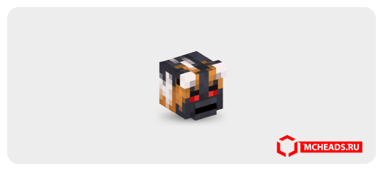 Spotted Wolf (angry) — Minecraft head
