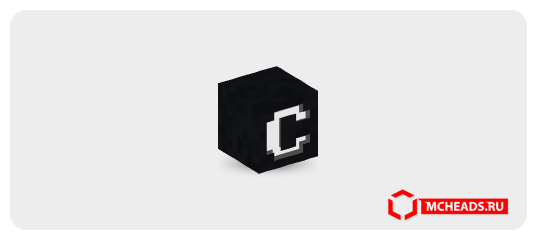 Black C — Minecraft head