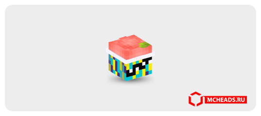 Minecraft Ruppee Light Red Slurpee — Minecraft head
