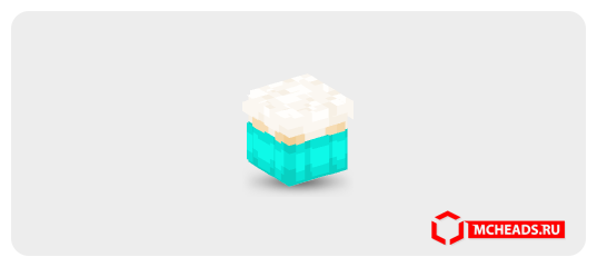 Vanilla Cupcake (Blue) — Minecraft head