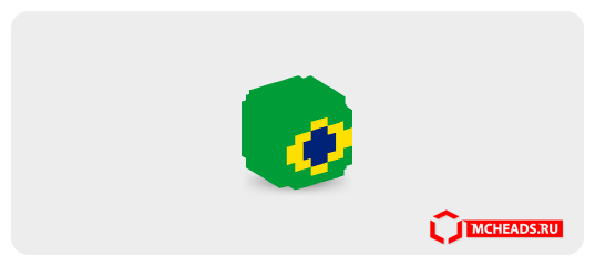 Brazil — Minecraft head